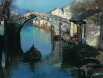 Chino Painting - Amanecer chino Chen Yifei
